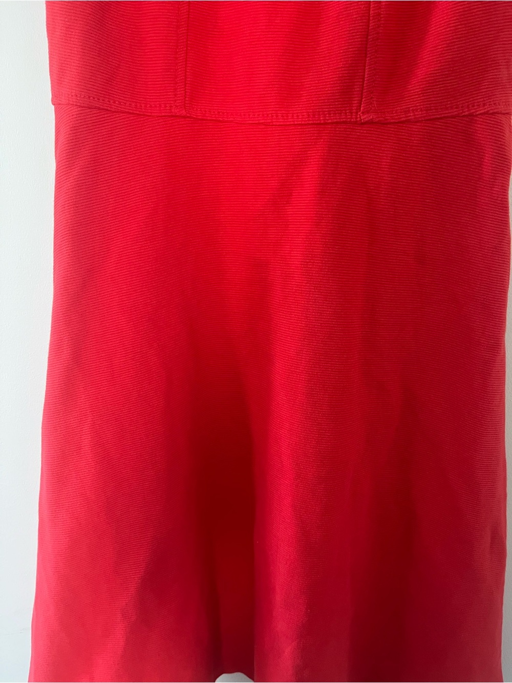 Talbots Red Fit & Flare Mini Dress Small Petite Office Work Business Casual - Picture 4 of 7